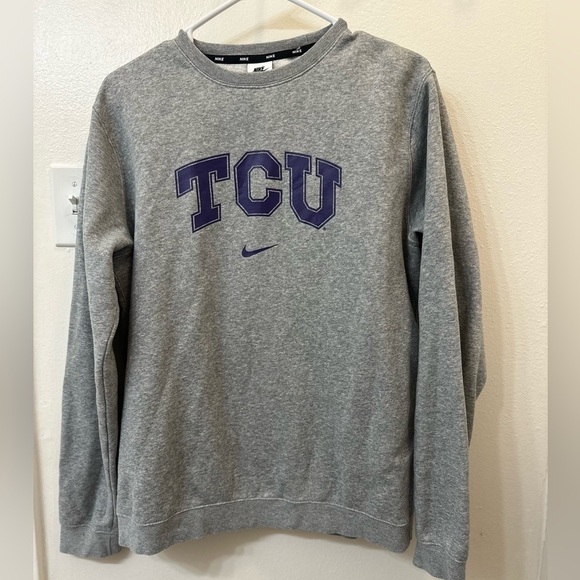 Nike TCU Crewneck Sweatshirt. Size Medium. Gray. - Picture 1 of 8